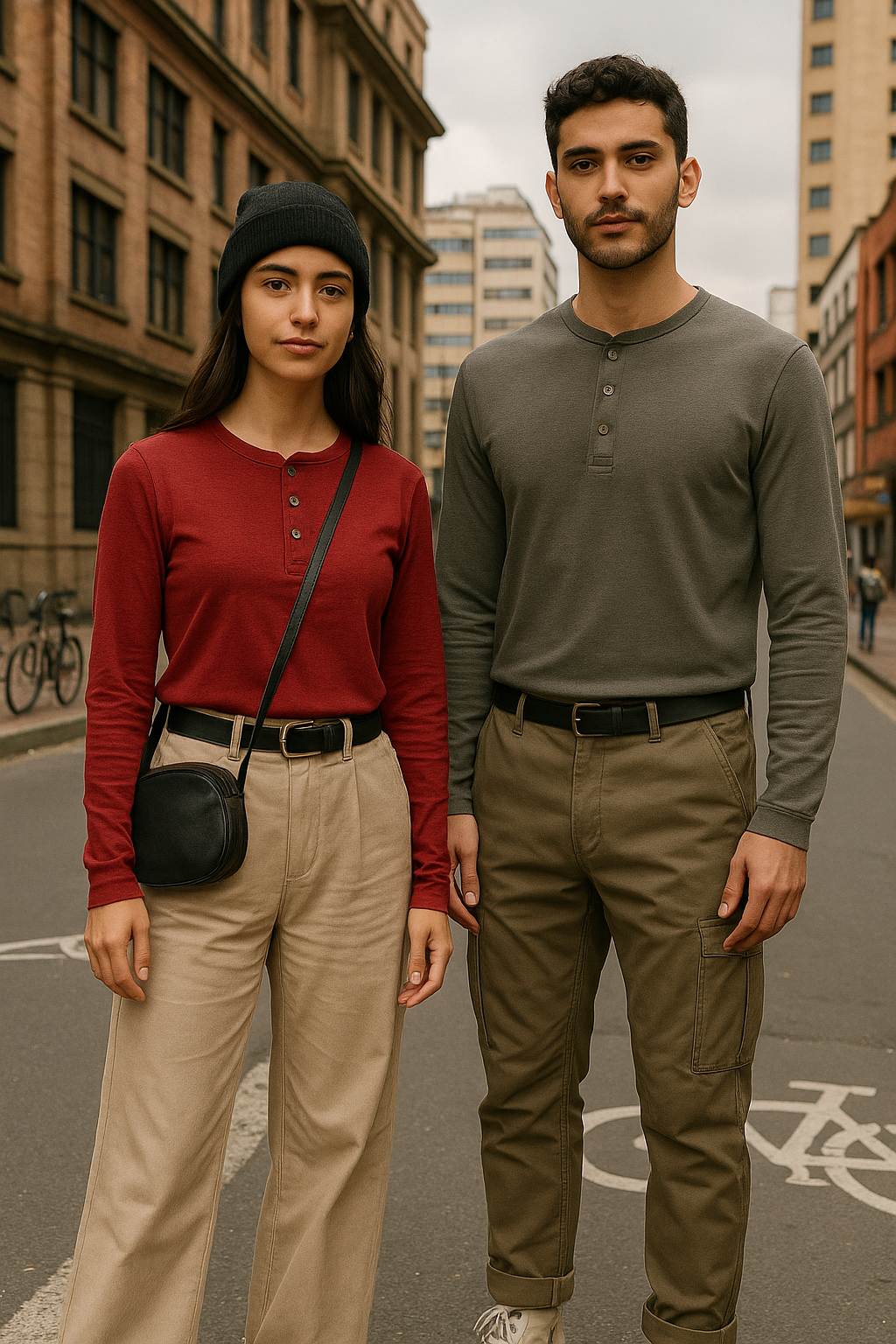 Camiseta Manga larga con Botones